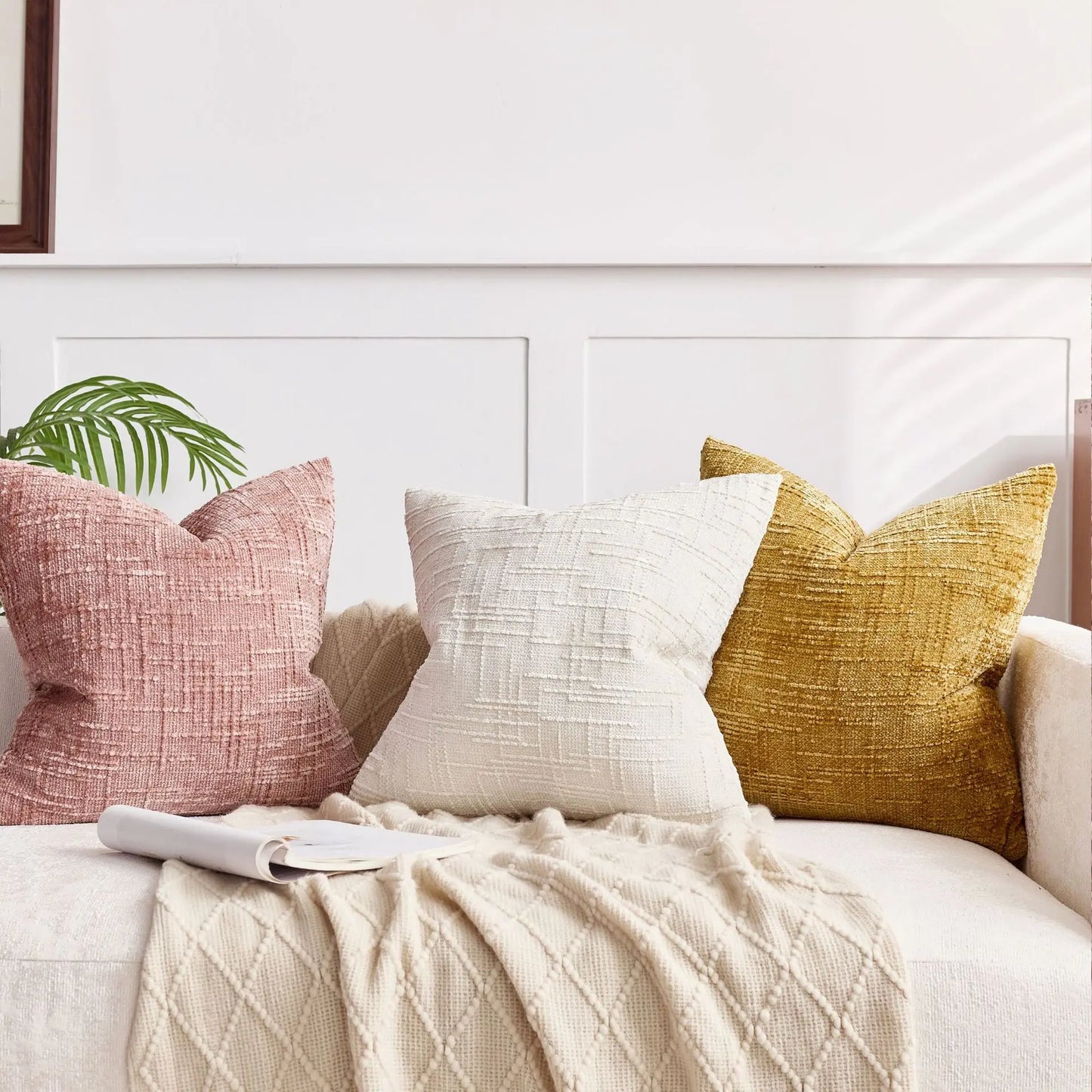 Bamboo Loop Collection – Textured Chenille & Boucle Cushion Covers