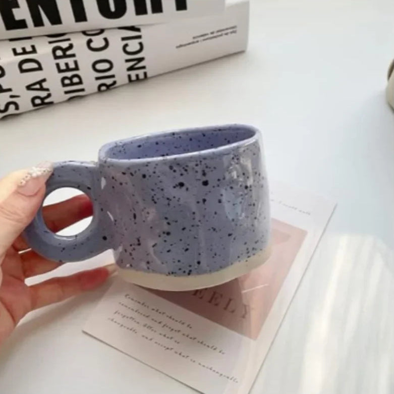 250ml Handmade Ceramic Mug – Porcelain Coffee & Hot Chocolate Cup