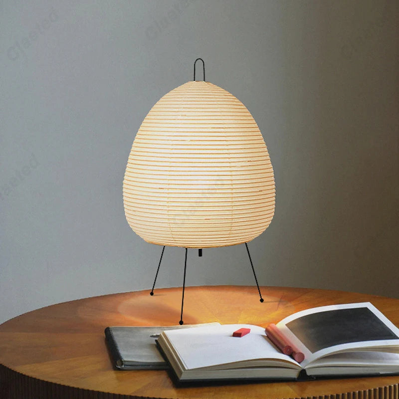Hikari Lantern – Japanese Wabi-Sabi Rice Paper Table Lamp