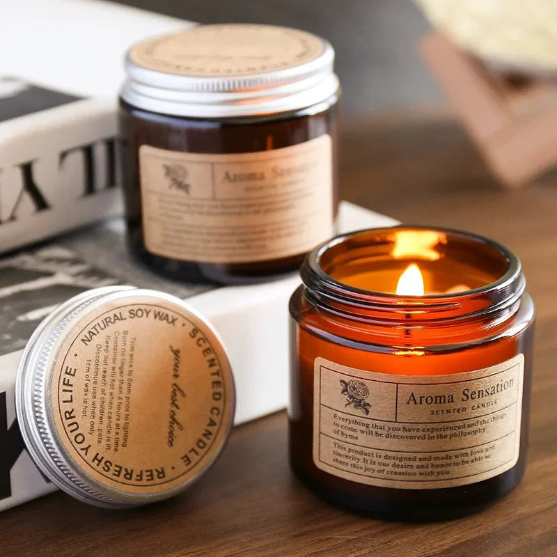 Scented Aromatherapy Soy Candles for Home & Events