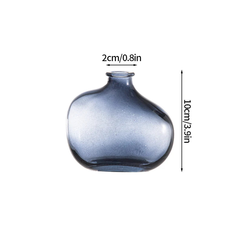 Decorative Glass Vase for Flowers – Modern Home and Office Decoration