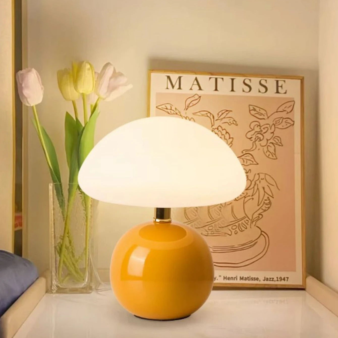 Stratolite Moon LED Bedside Lamp | Minimalist Nightstand Light