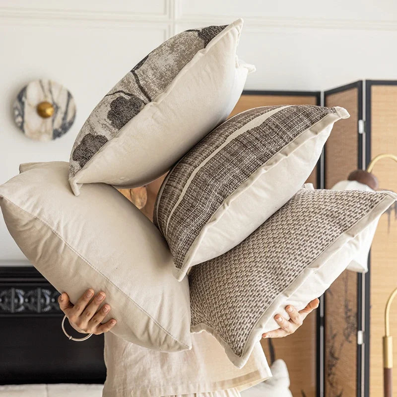 Nature Weave Collection – Chenille Jacquard Cushion Covers