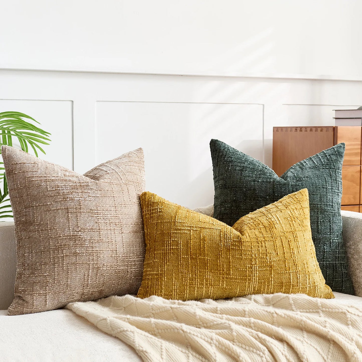 Bamboo Loop Collection – Textured Chenille & Boucle Cushion Covers