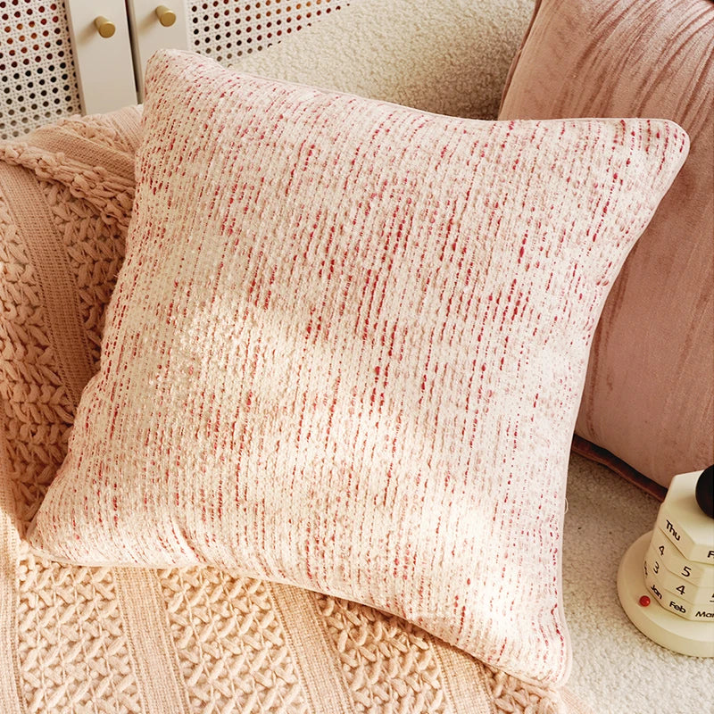 Rust Ember Collection – Textured Cushion Covers in Warm Red Tones