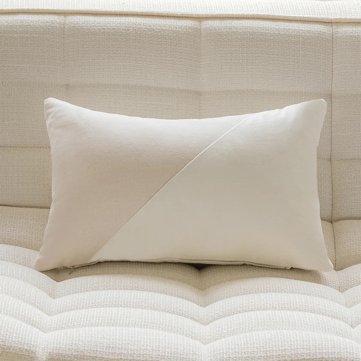 Cream Whisper Lumbar Cushion Cover