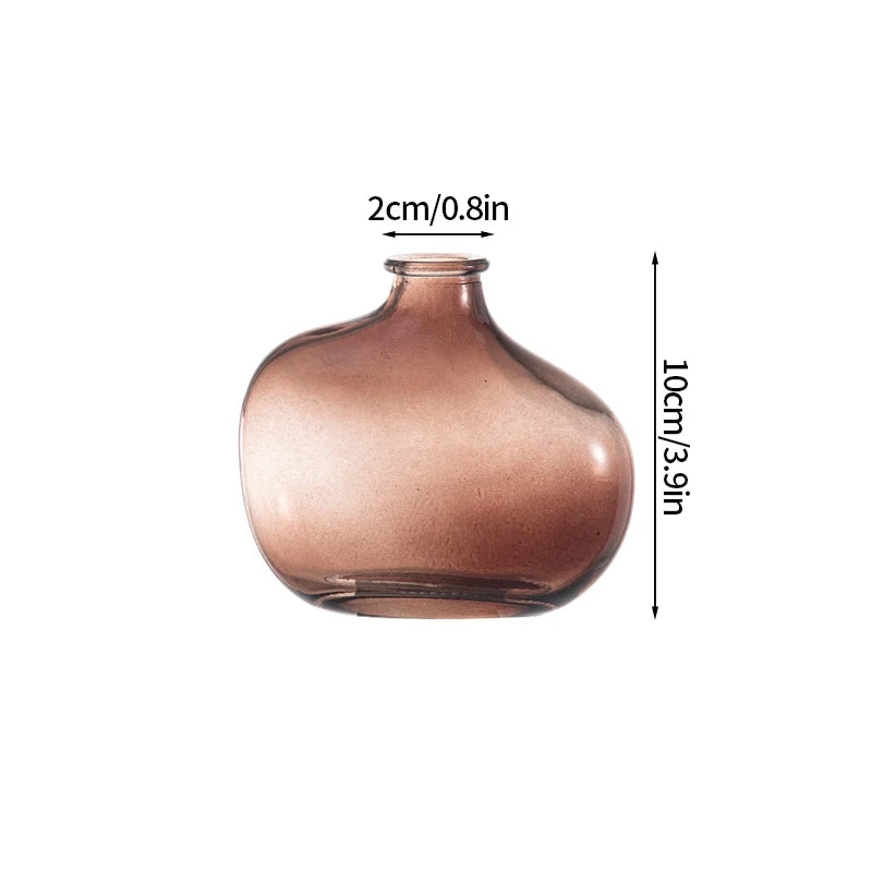 Decorative Glass Vase for Flowers – Modern Home and Office Decoration