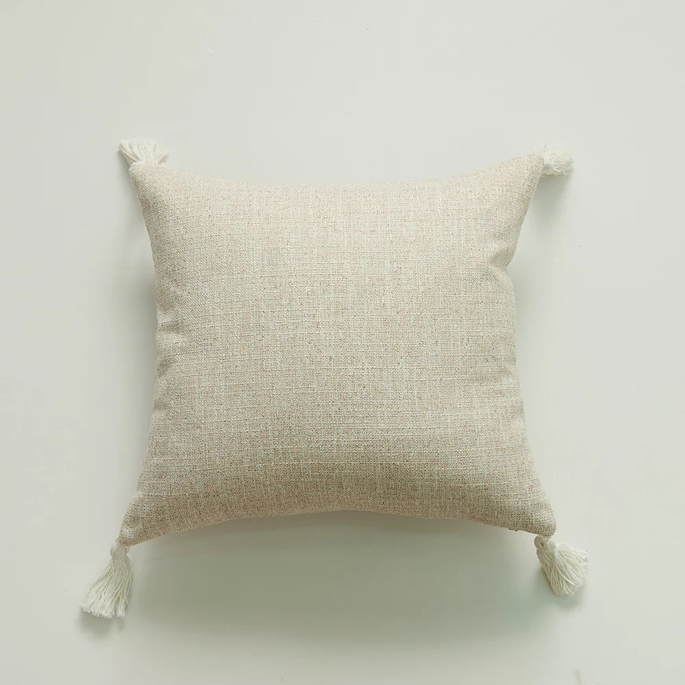 Japanese-Style Decorative Cushion Cover for Sofa, Bed & Living Room