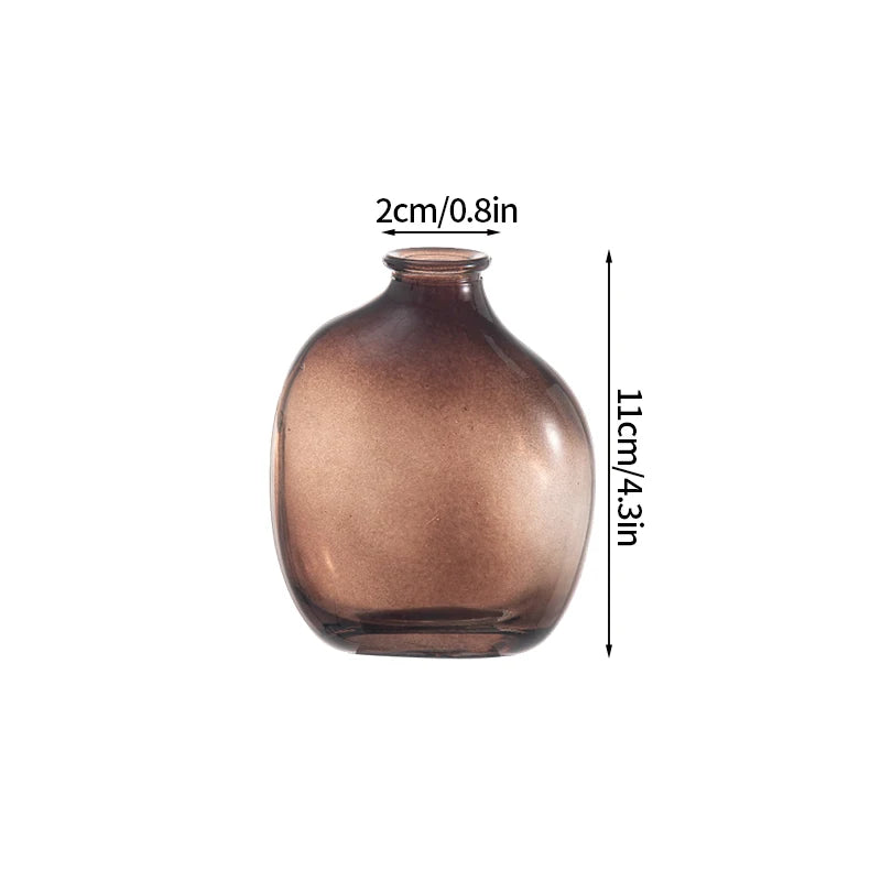 Decorative Glass Vase for Flowers – Modern Home and Office Decoration