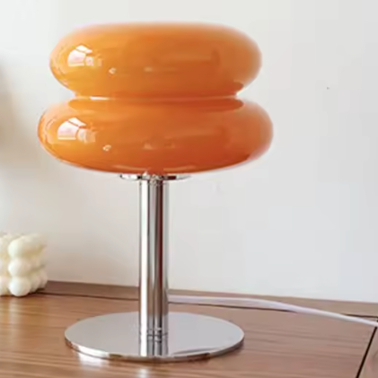 Glass Egg Tart Table Lamp – Minimalist Elegance for Modern Spaces