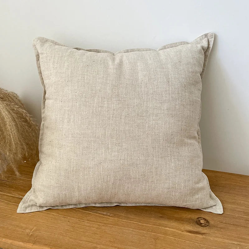 Soft and Comfortable Solid Color Cushion Cover for Sofa, Bed, and Living Room
