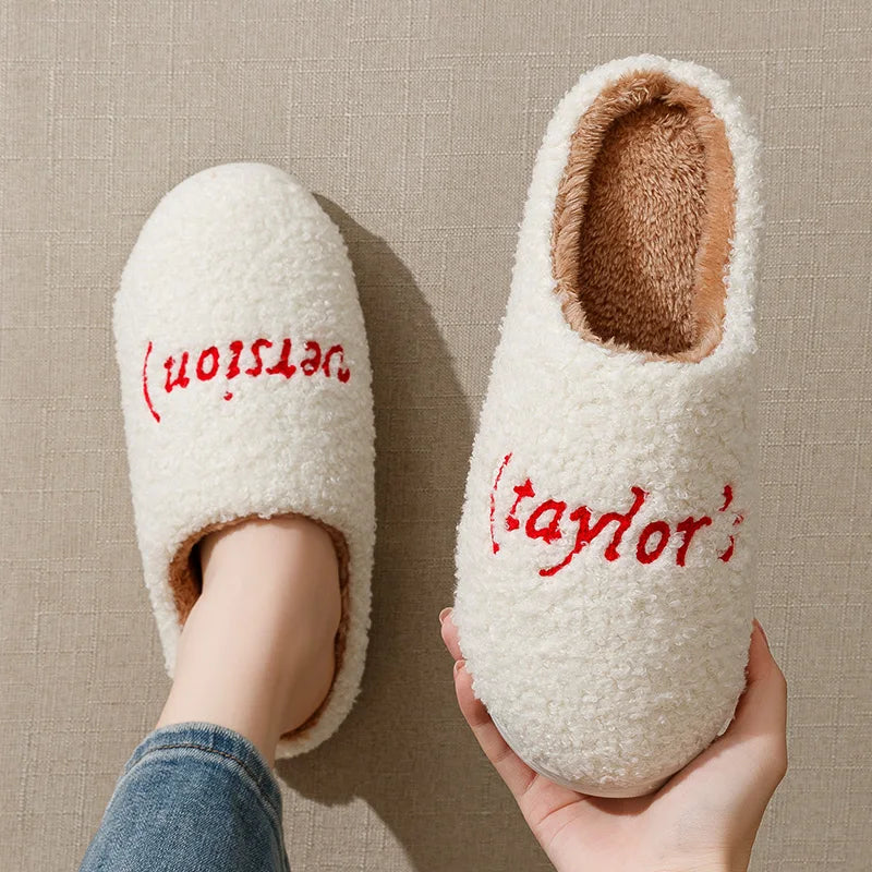 Taylor’s Version Winter Slippers – Cozy Elegance for Indoor Comfort