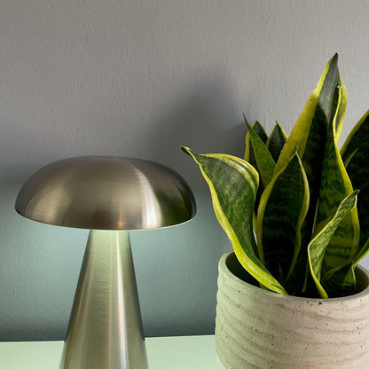 Danish Mushroom – Rechargeable Touch Table Lamp (Dimmable, Portable)