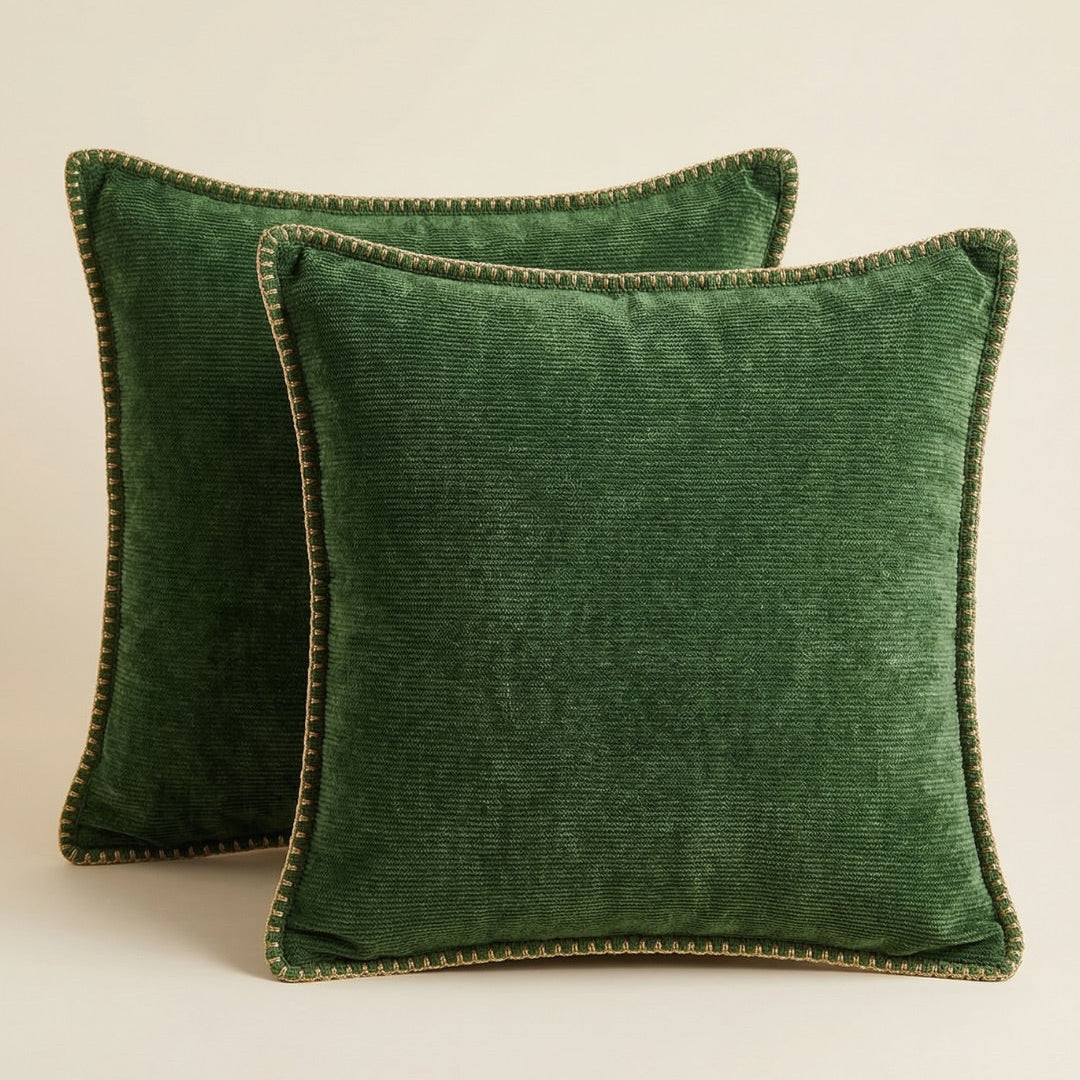 Chenille Throw Pillow Cover for Living Room, Sofa, and Bed