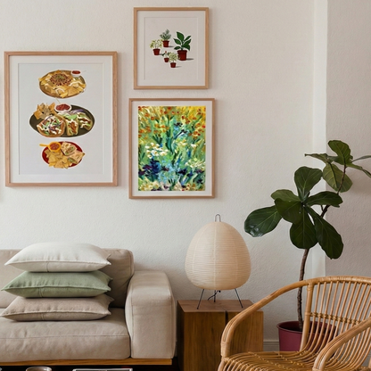 Cozy Succulents – Minimalist Botanical Art Print