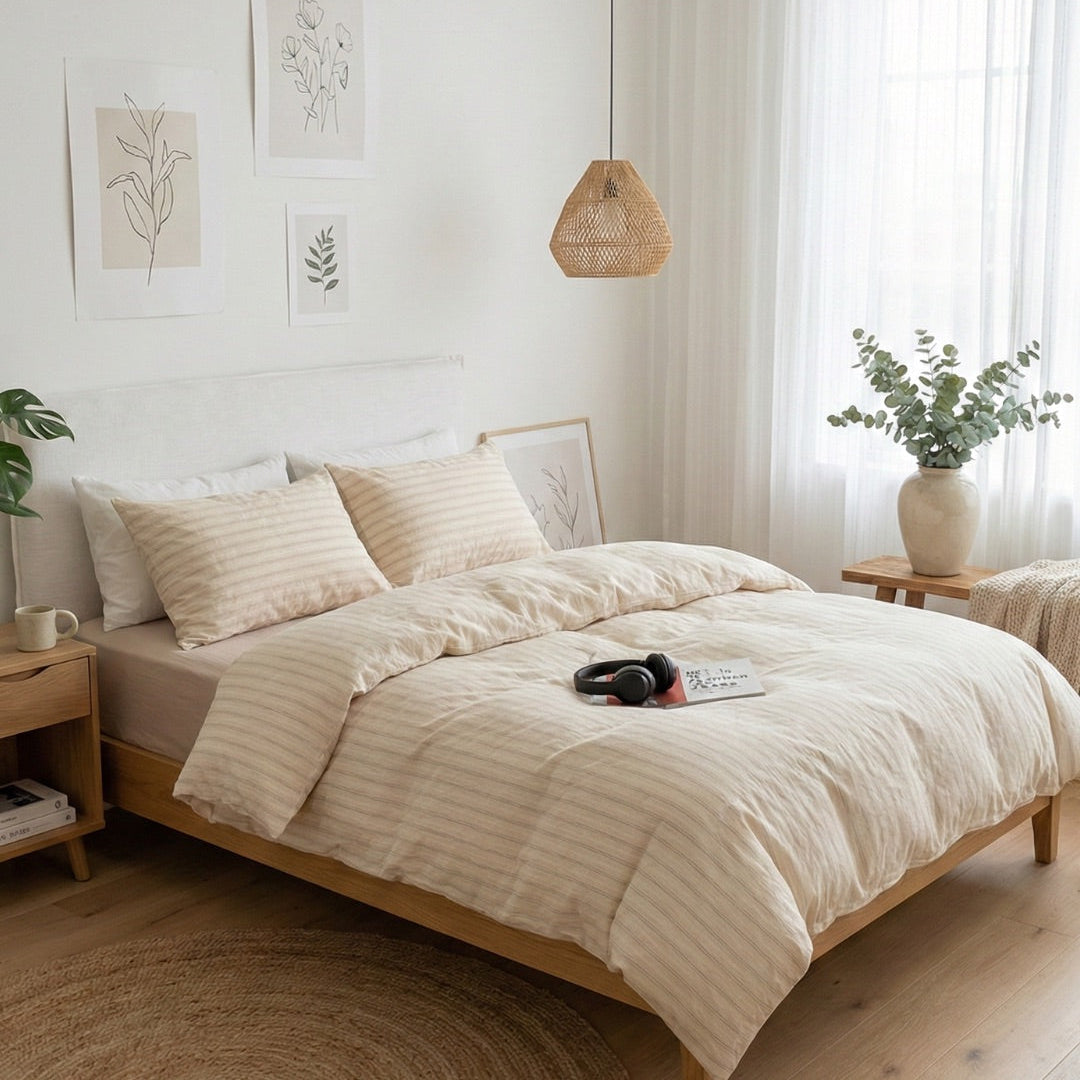Soft Cotton Duvet Cover – Everyday Stripes