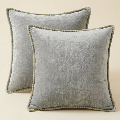 Chenille Throw Pillow Cover for Living Room, Sofa, and Bed