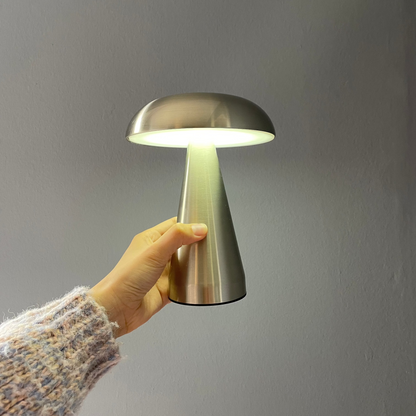 Danish Mushroom – Rechargeable Touch Table Lamp (Dimmable, Portable)