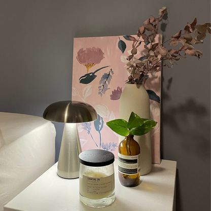 Danish Mushroom – Rechargeable Touch Table Lamp (Dimmable, Portable)