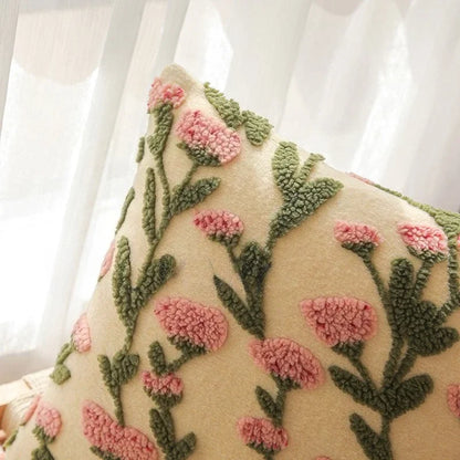 Wild Bloom – Tufted Floral Cushion Cover