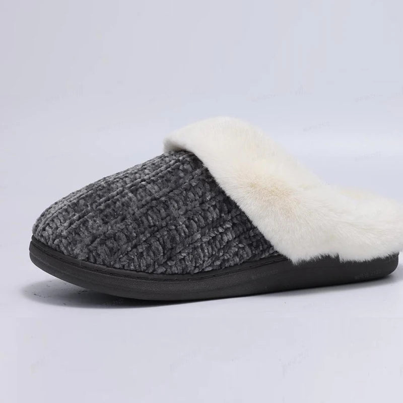 Women's Knitted Winter Slippers – Plush Comfort for Cozy Winter Days