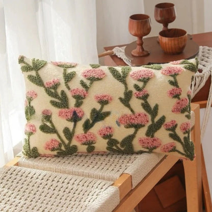 Wild Bloom – Tufted Floral Cushion Cover
