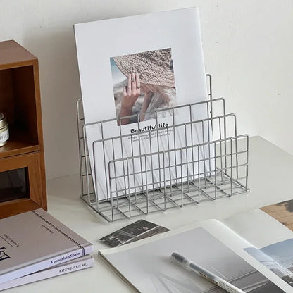 Minimalist Iron Desktop Storage Rack