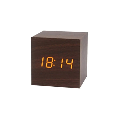 Wooden Digital LED Alarm Clock
