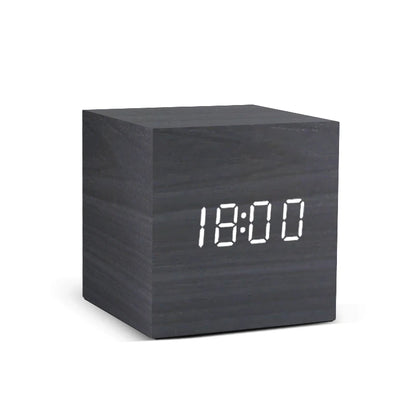 Wooden Digital LED Alarm Clock