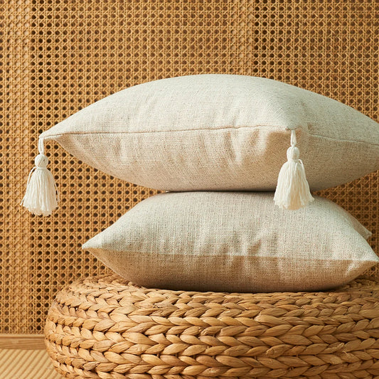 Japanese-Style Decorative Cushion Cover for Sofa, Bed & Living Room