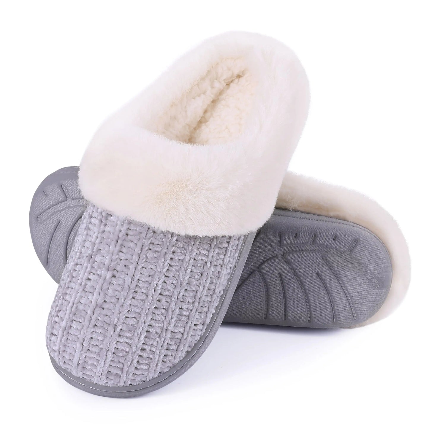 Women's Knitted Winter Slippers – Plush Comfort for Cozy Winter Days