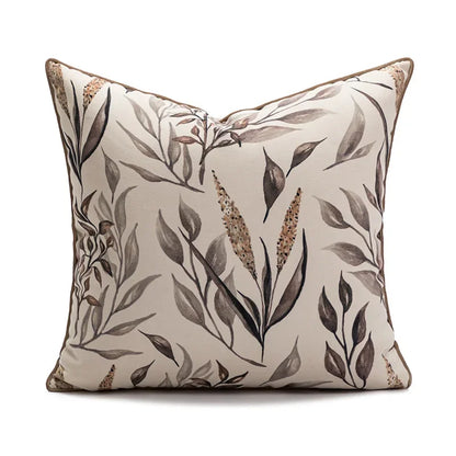 Nature Pattern Modern Pillow Cover – Nordic Light Luxury Decorative Cushion Case 45x45cm