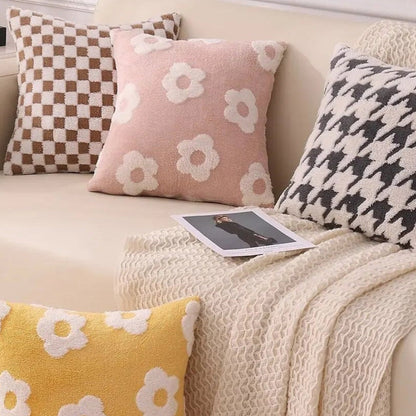 Floral Luxury Pillow Cover | Decorative Cushion for Sofa, Bed, & Living Room