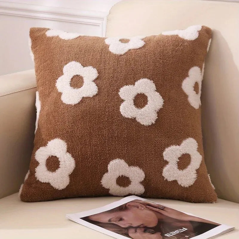 Floral Luxury Pillow Cover | Decorative Cushion for Sofa, Bed, & Living Room