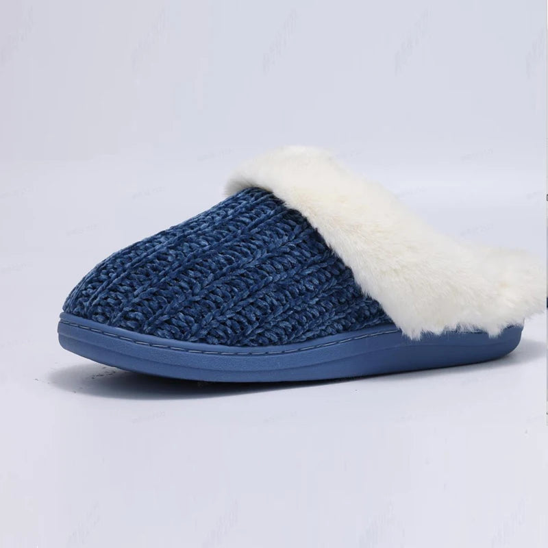 Women's Knitted Winter Slippers – Plush Comfort for Cozy Winter Days