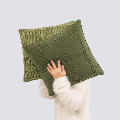 Fundas de almohadas de sofá modernas de color verde: lujosas fundas de cojín para salas de estar y dormitorios