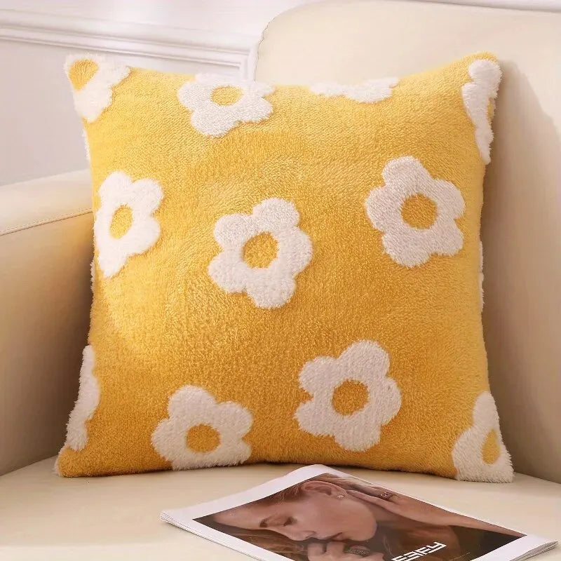 Floral Luxury Pillow Cover | Decorative Cushion for Sofa, Bed, & Living Room