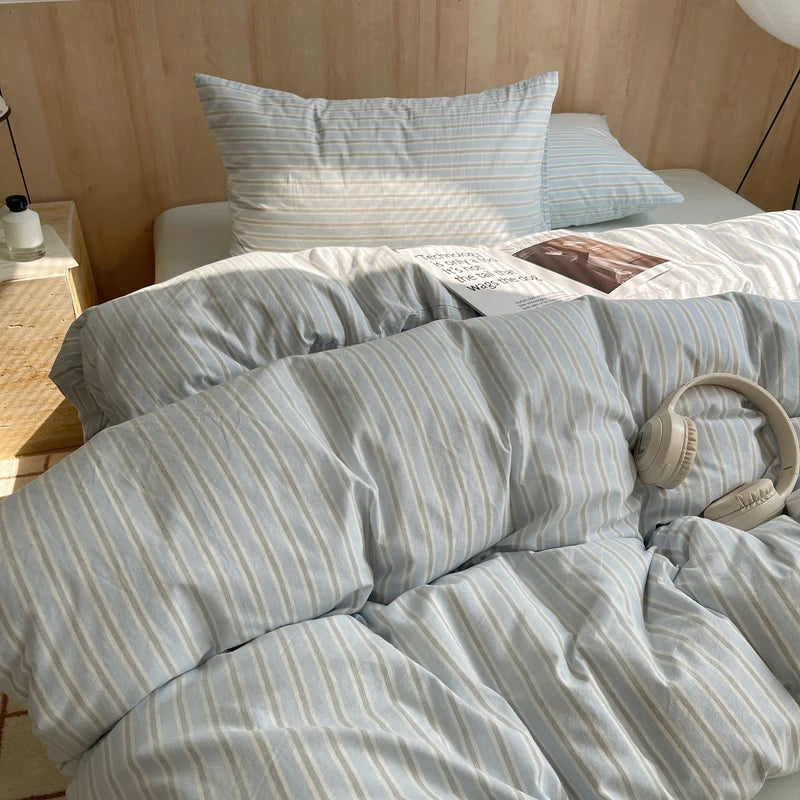 Soft Cotton Duvet Cover – Everyday Stripes