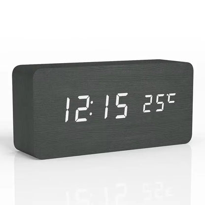Minimalist Wooden LED Clock