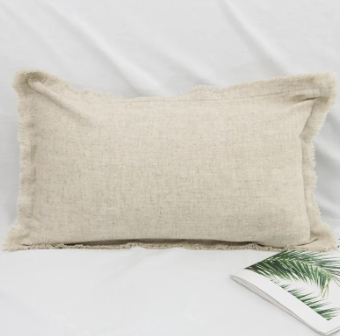 Boho Chic Cotton & Linen Tassel Cushion Covers | Decorative Pillowcase