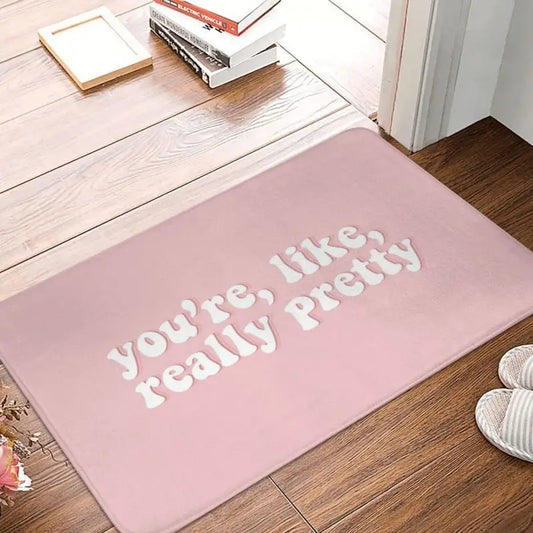 Non-Slip Slogan Printed Doormat – Stylish Welcome Mat for Home Decor