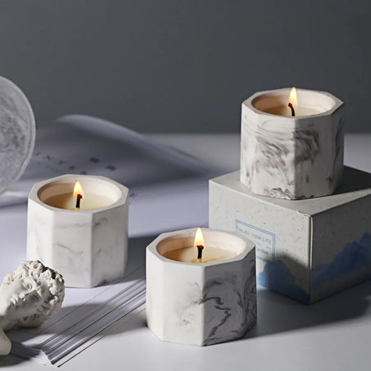 Marble Aesthetic Soy Wax Candle